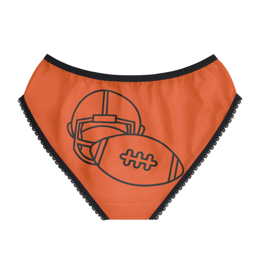 Women's Briefs: Football Orange