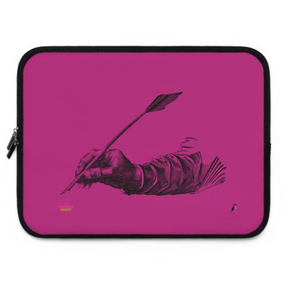 Laptop Sleeve: Writing Pink