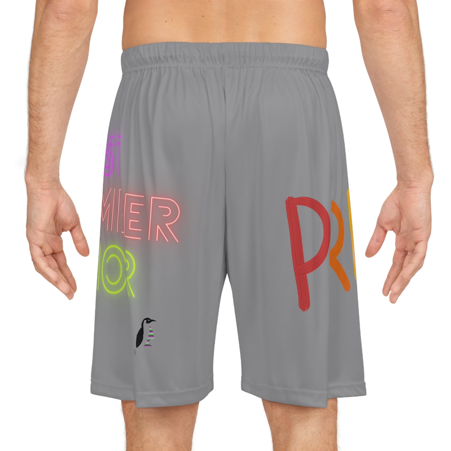 Basketball Shorts: LGBTQ Pride Grey