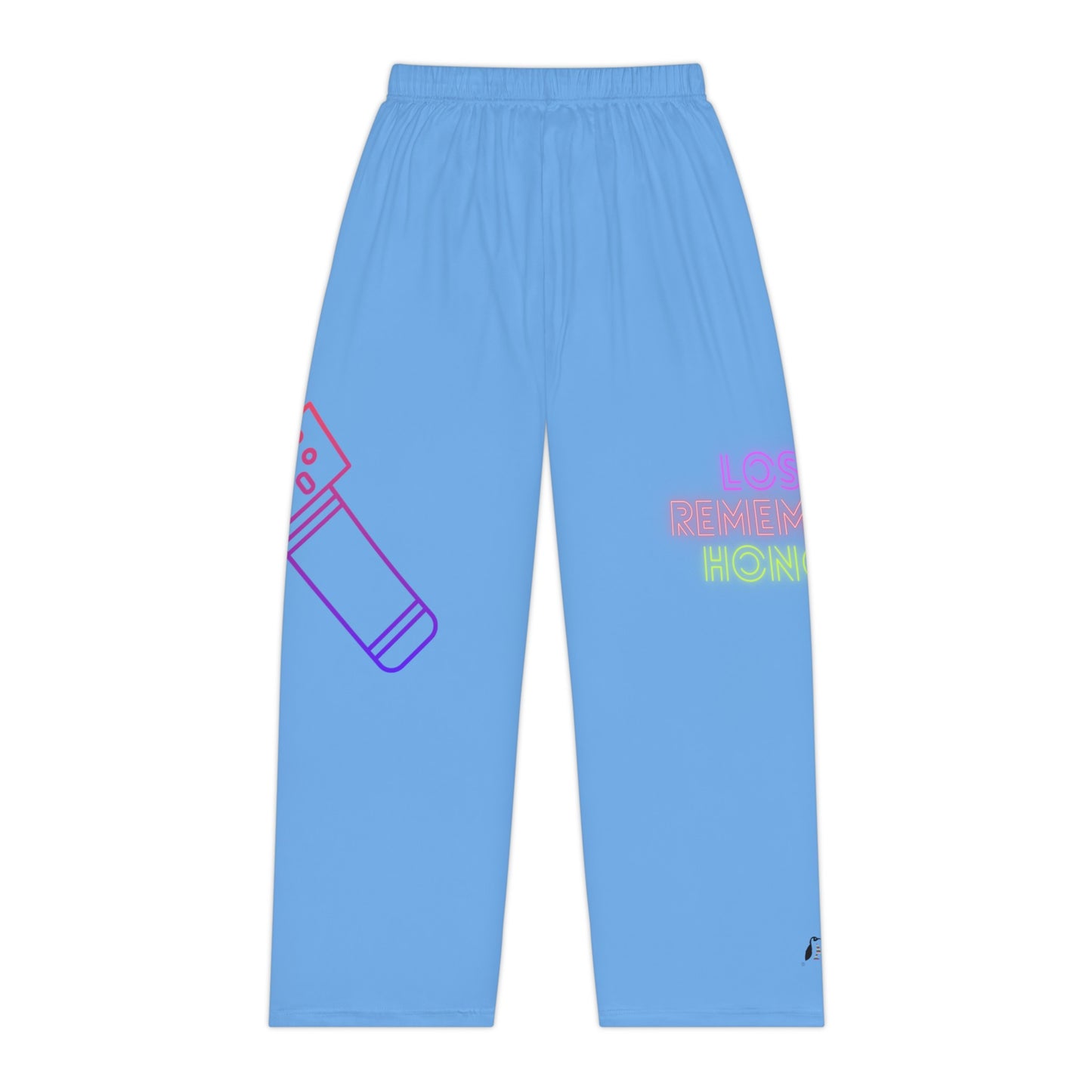 Women's Pajama Pants: Music Lite Blue