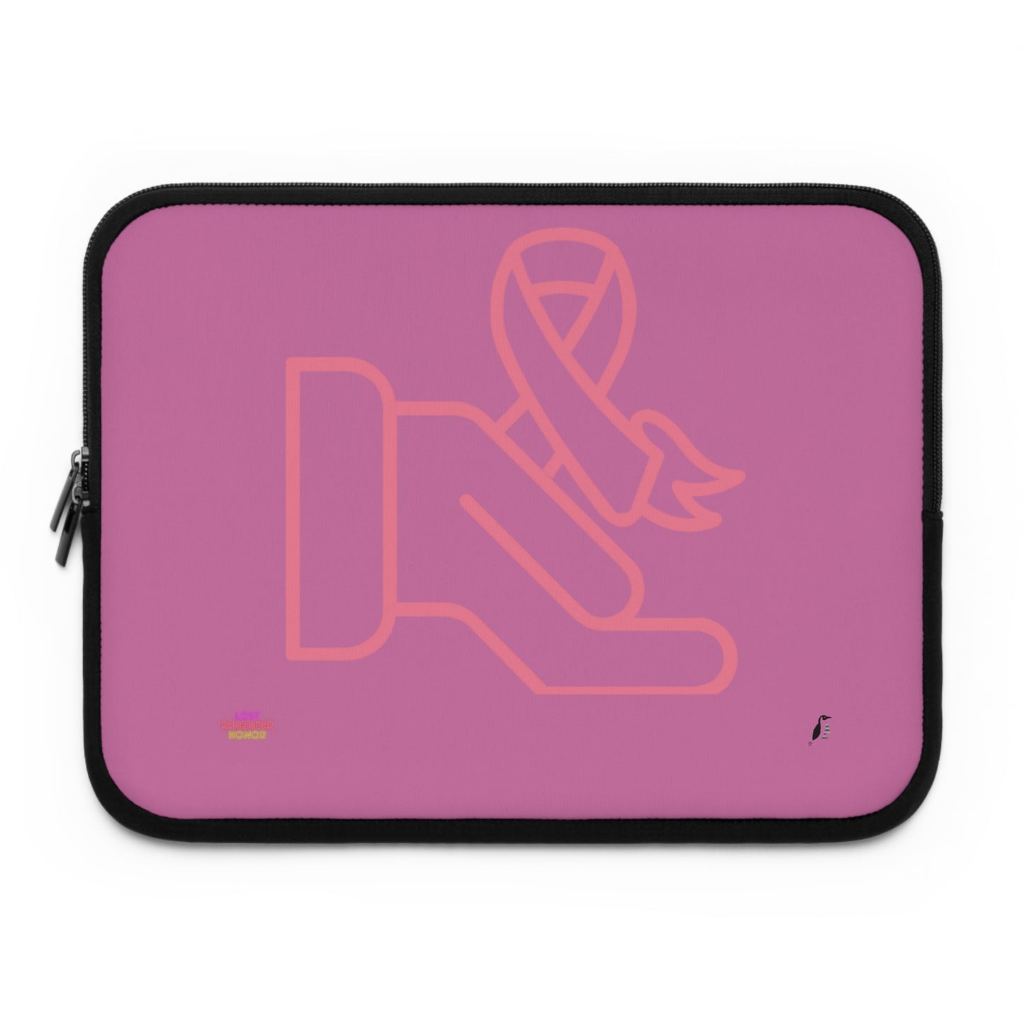 Laptop Sleeve: Fight Cancer Lite Pink