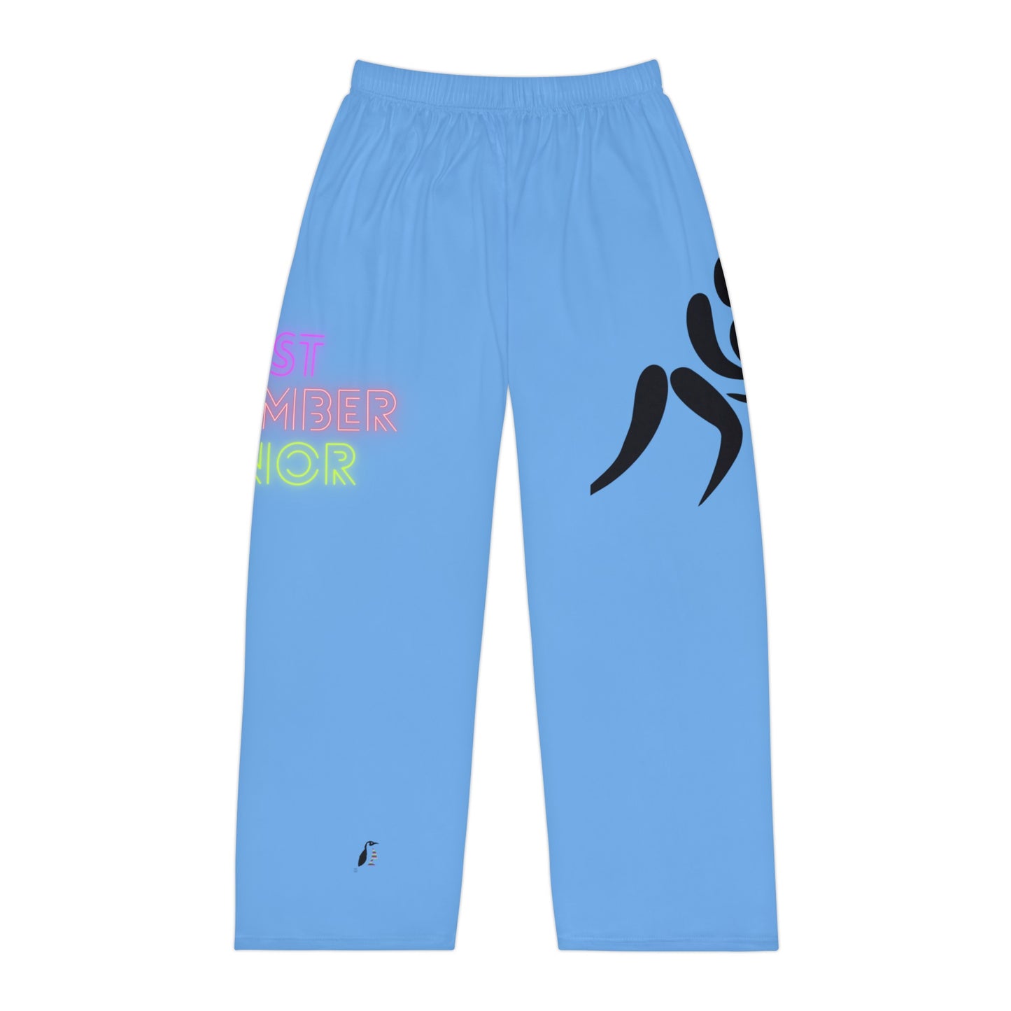 Men's Pajama Pants: Wrestling Lite Blue