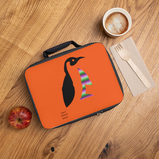 Lunch Bag: Crazy Penguin World Logo Orange