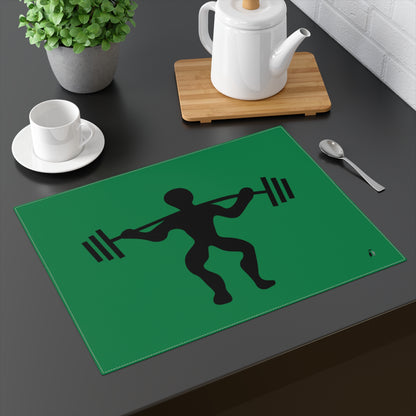 Placemat, 1pc: Weightlifting Dark Green