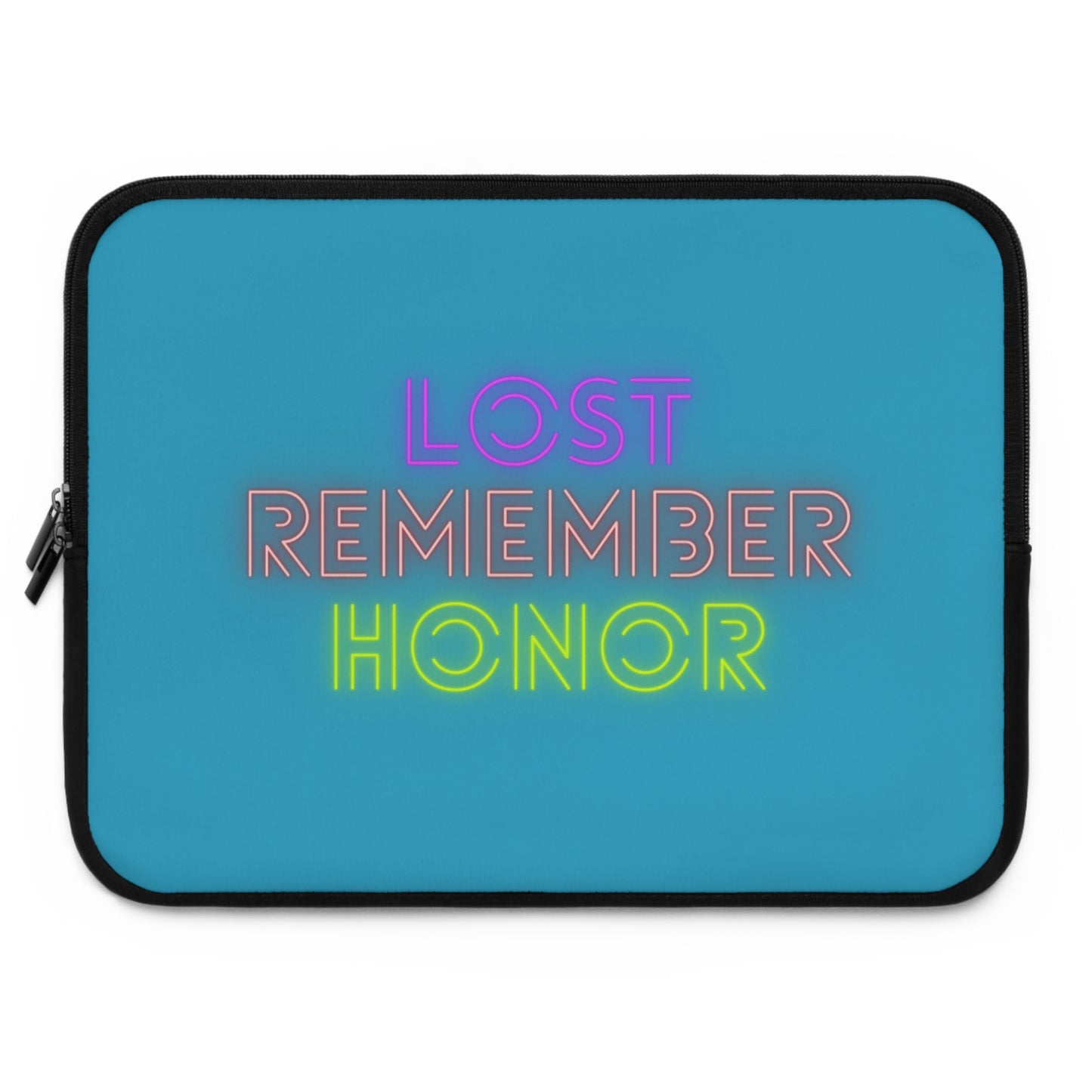 Laptop Sleeve: Lost Remember Honor Turquoise