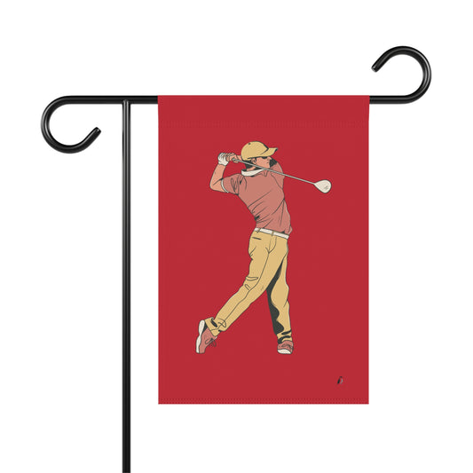 Garden & House Banner: Golf Dark Red