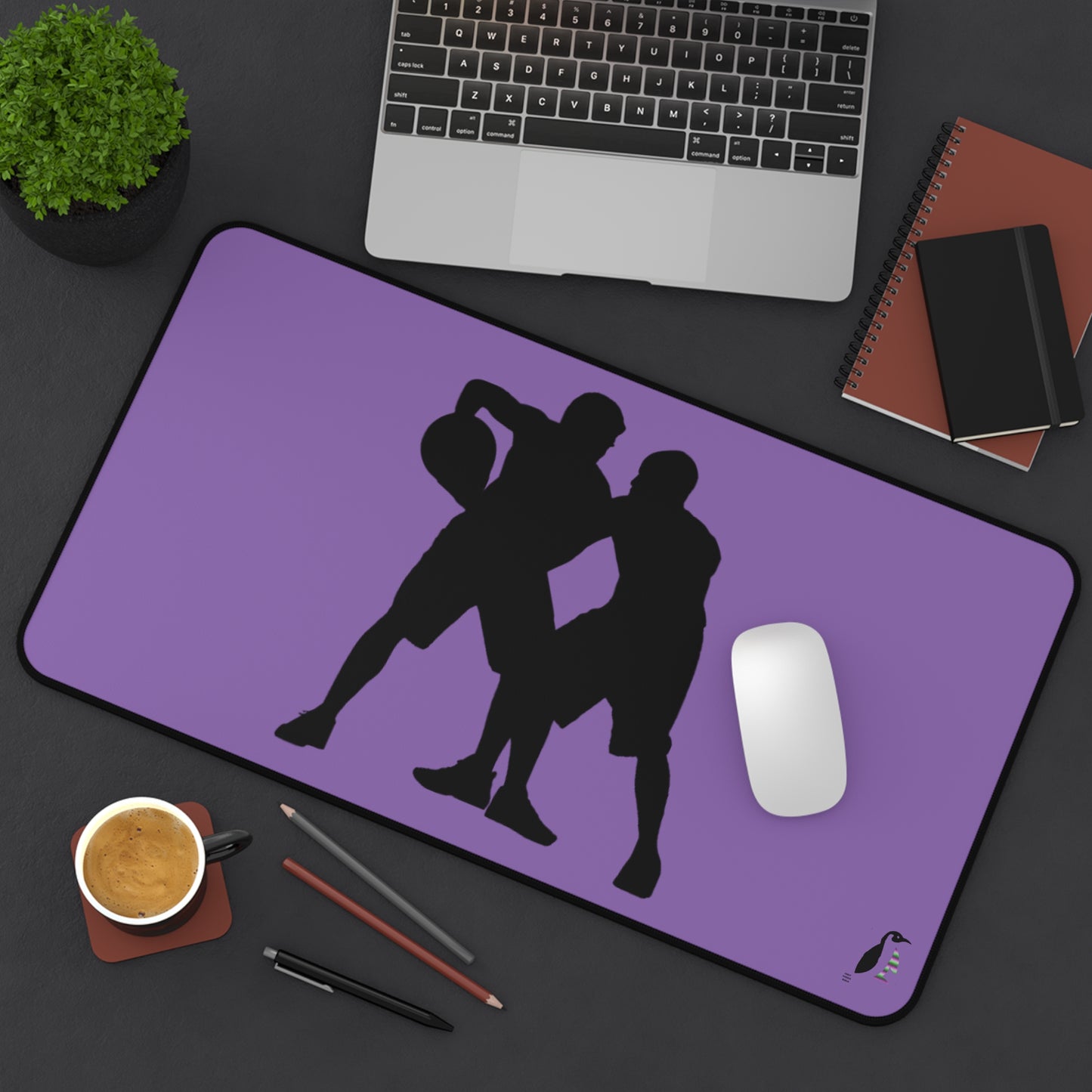 Desk Mat: Basketball Lite Purple