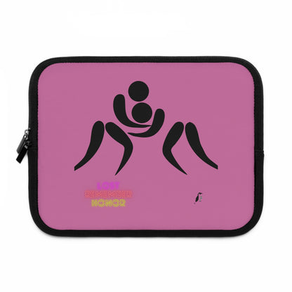 Laptop Sleeve: Wrestling Lite Pink