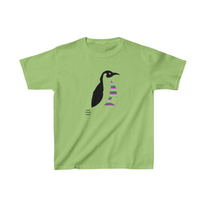 Kids Heavy Cotton™ Tee: Crazy Penguin World Logo