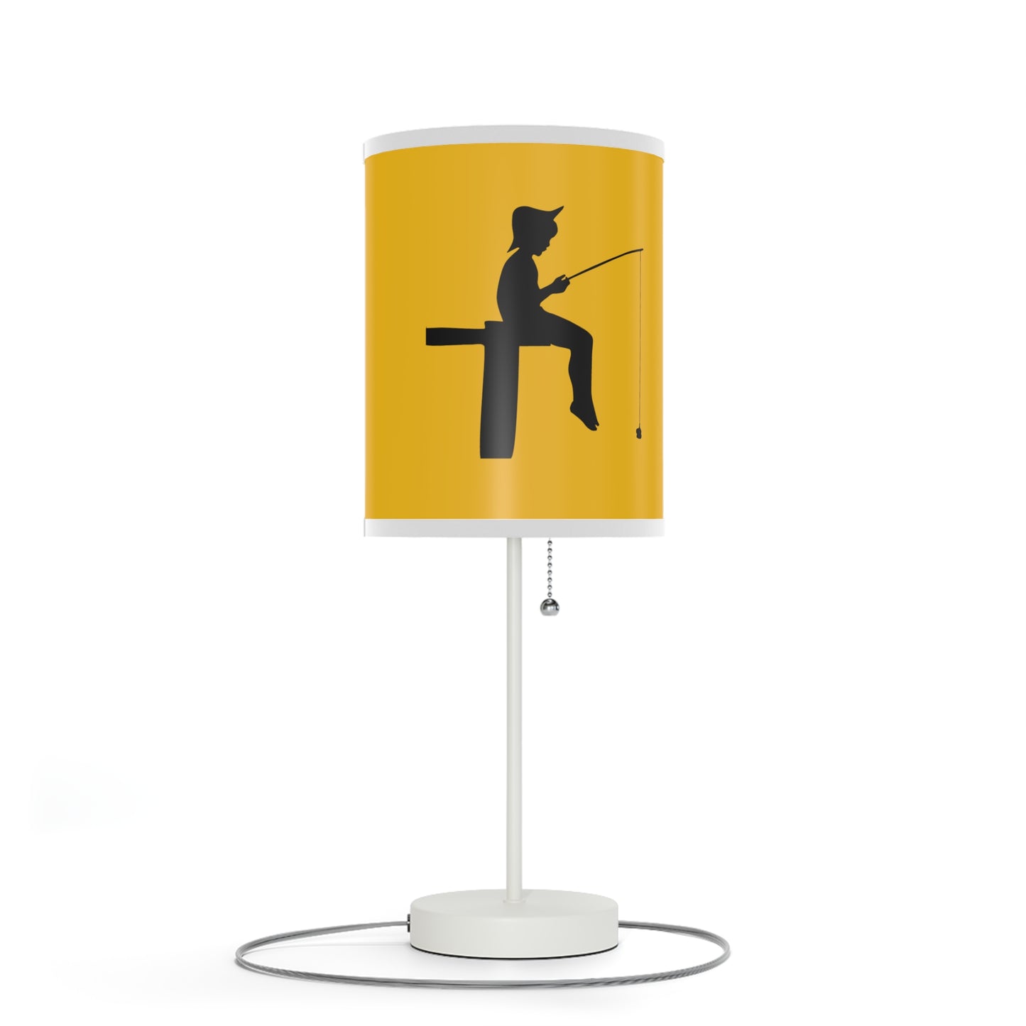 Lamp on a Stand, US|CA plug: Fishing Yellow