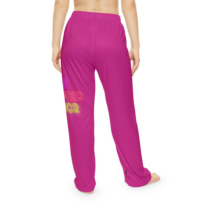 Women's Pajama Pants: Lost Remember Honor Pink