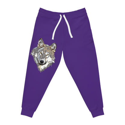 Athletic Joggers: Wolves Purple