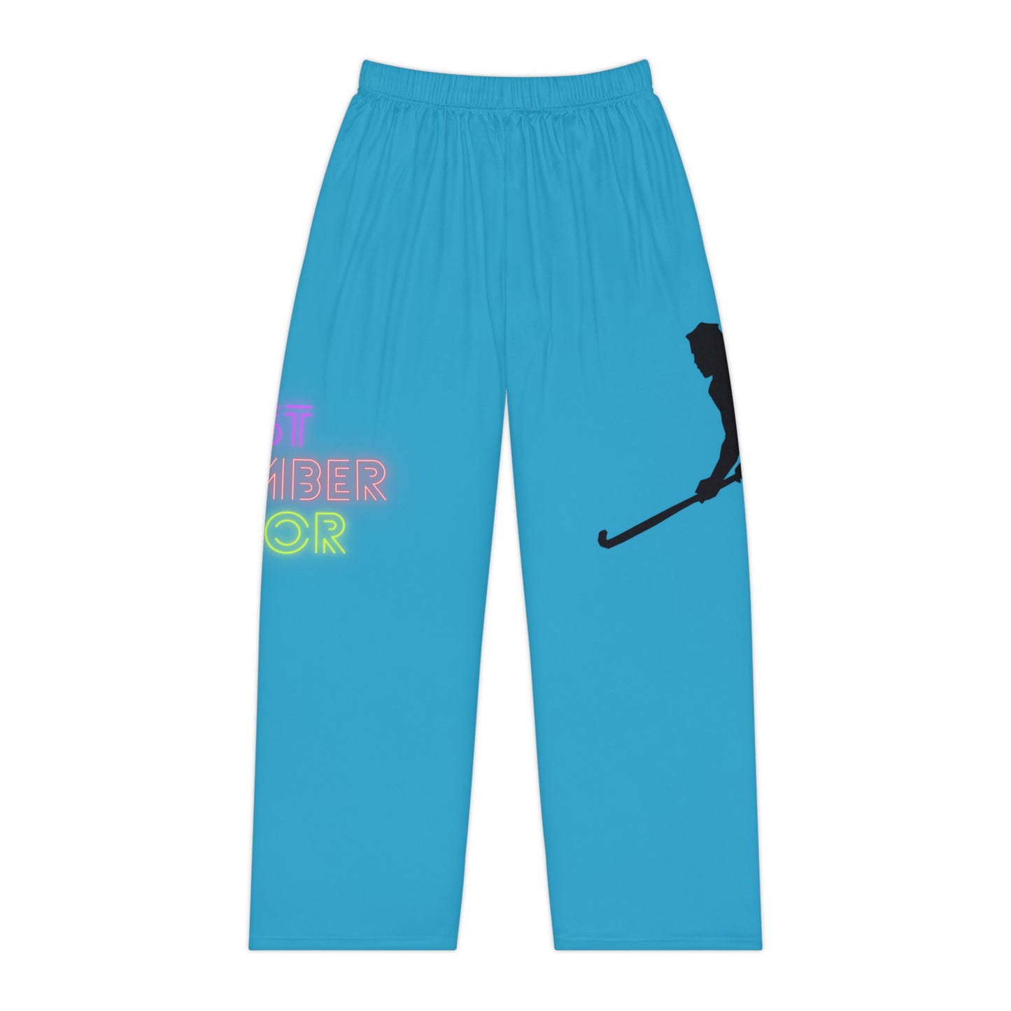 Women's Pajama Pants: Hockey Turquoise