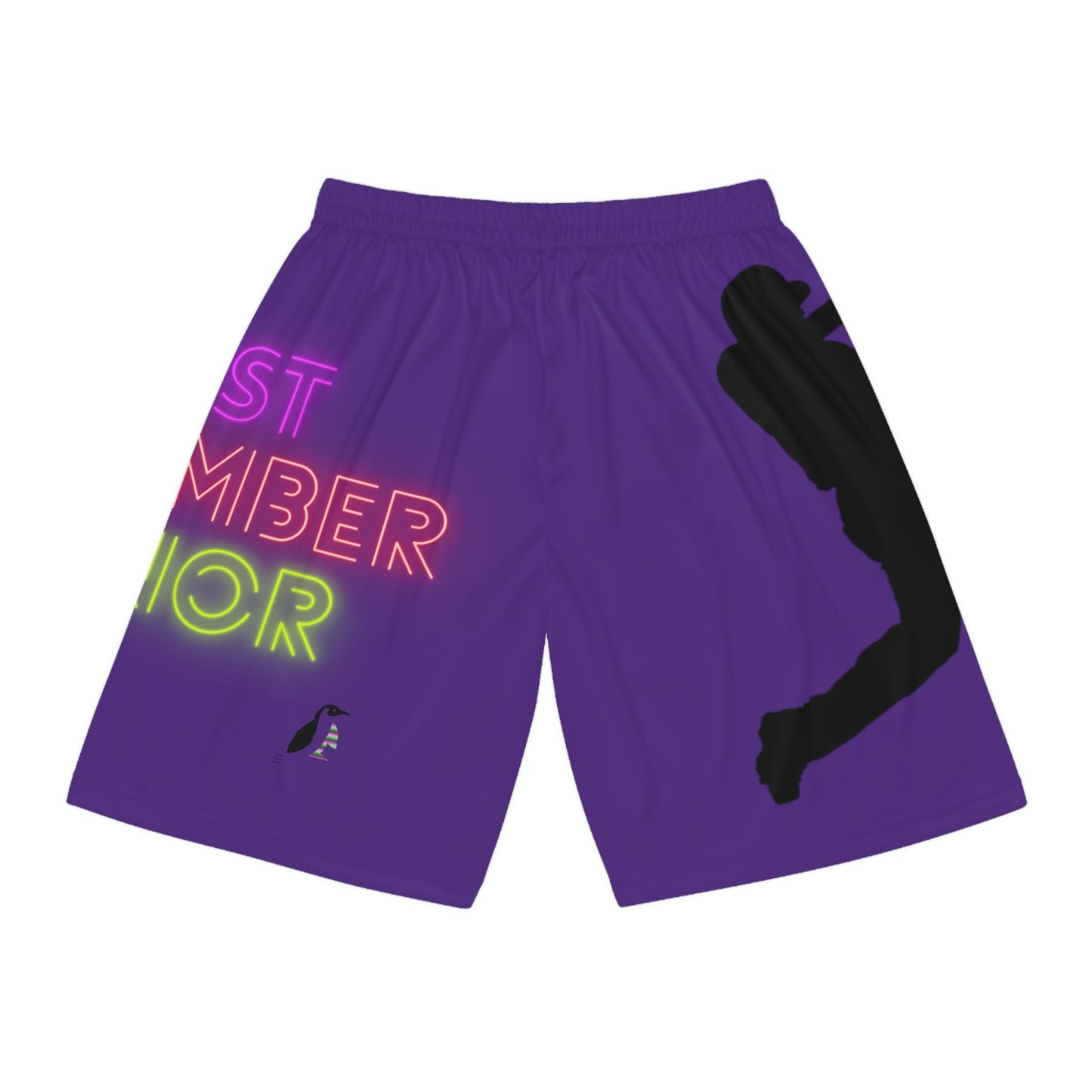 Basketball Shorts: Baseball Purple