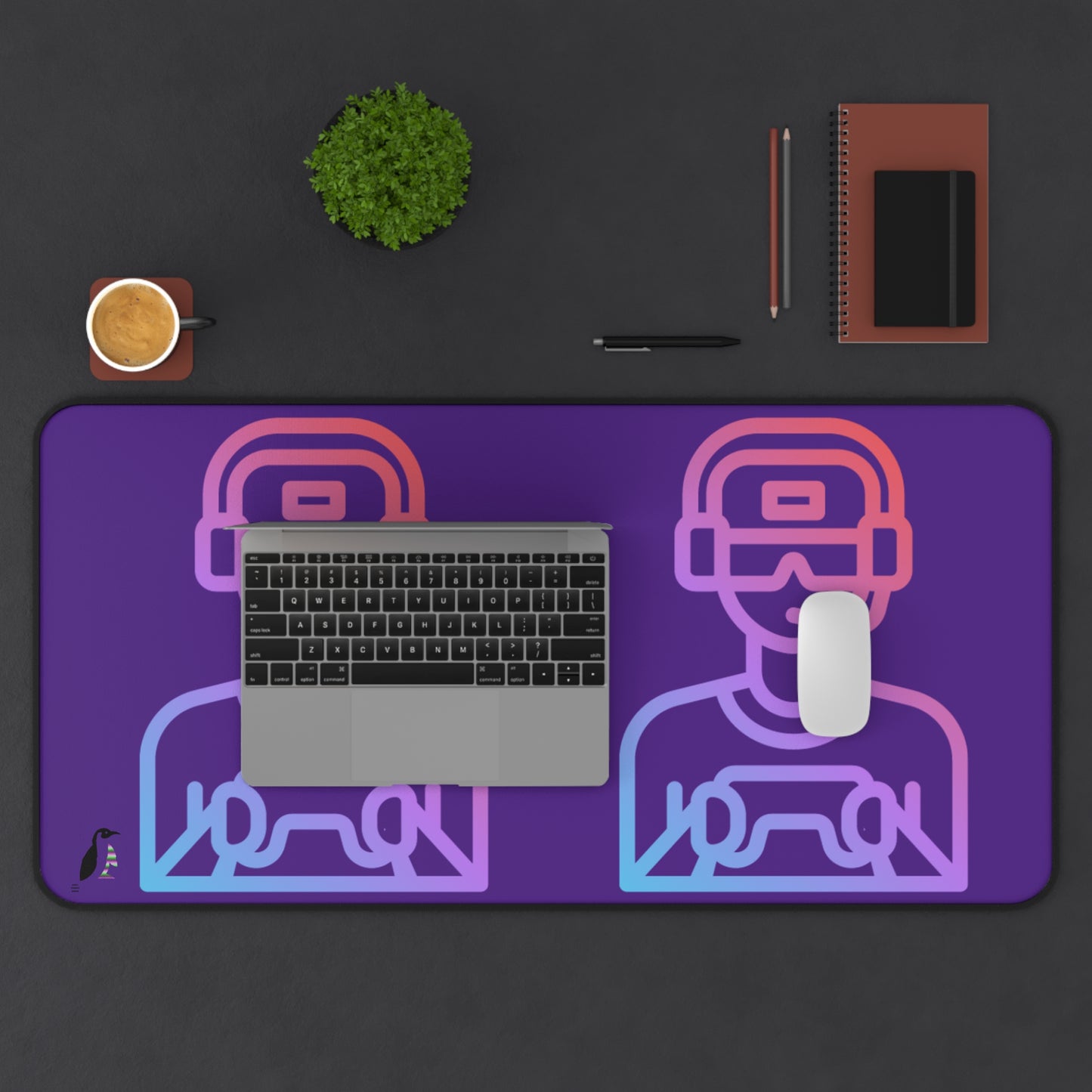 Desk Mat: Gaming Purple