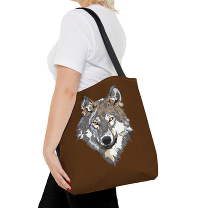 Tote Bag: Wolves Brown