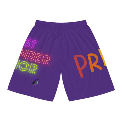 Basketball Shorts: LGBTQ Pride Purple