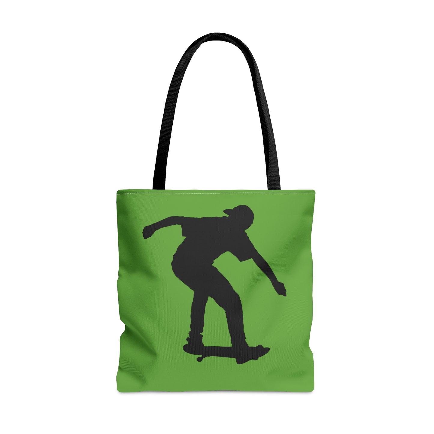Tote Bag: Skateboarding Green