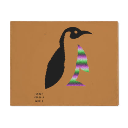 Placemat, 1pc: Crazy Penguin World Logo Lite Brown