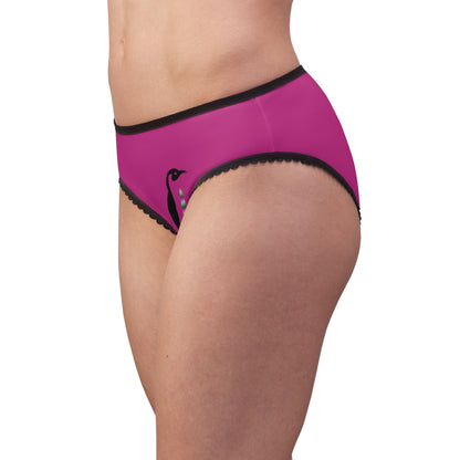 Women's Briefs: Bowling Pink