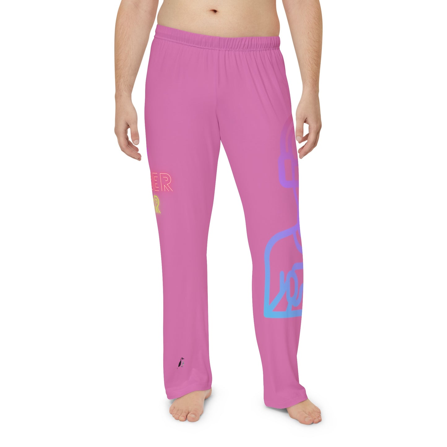 Men's Pajama Pants: Gaming Lite Pink