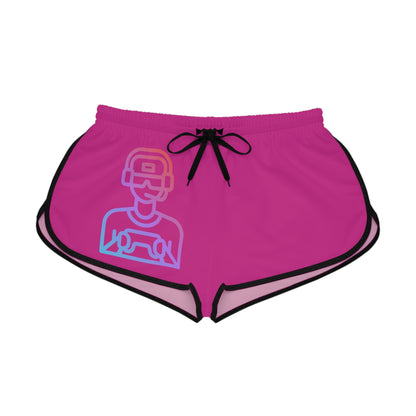 Women's Relaxed Shorts: Gaming Pink