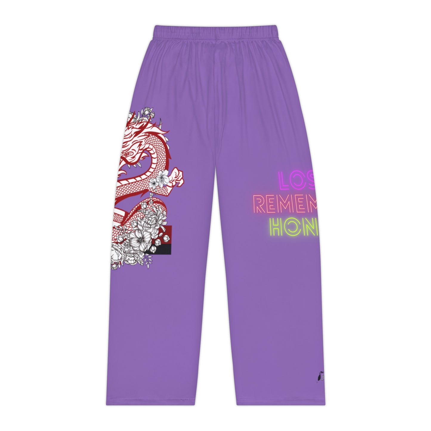 Women's Pajama Pants: Dragons Lite Purple