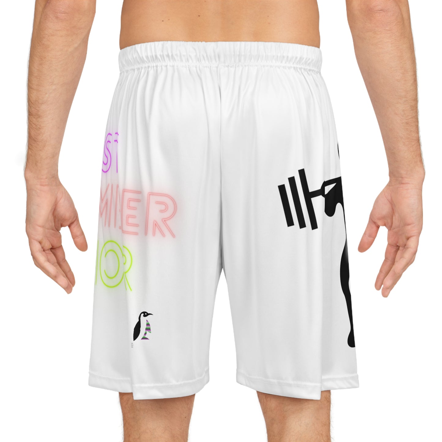 Basketball Shorts: Weightlifting White