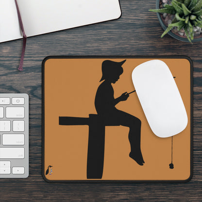 Gaming Mouse Pad: Fishing Lite Brown