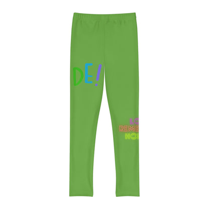 Youth Full-Length Leggings: LGBTQ Pride Green