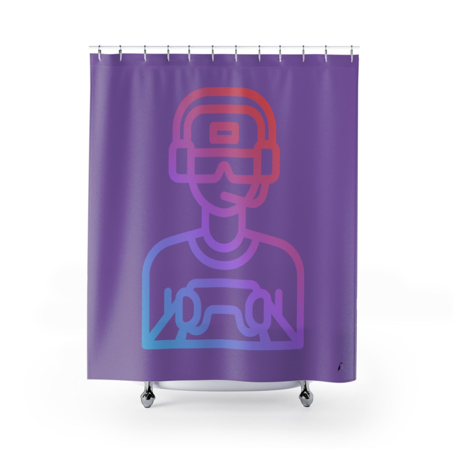 Shower Curtains: #1 Gaming Lite Purple