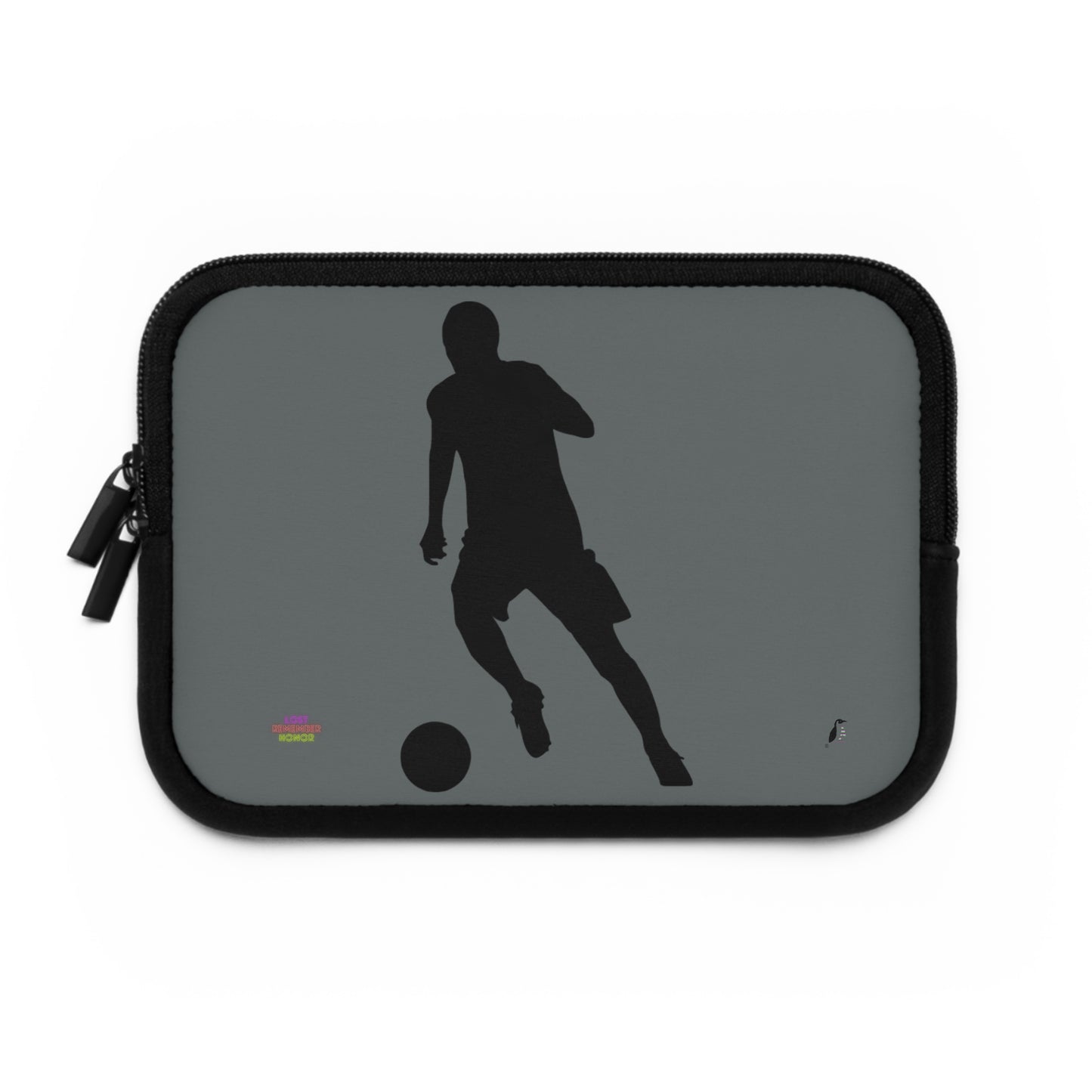 Laptop Sleeve: Soccer Dark Grey