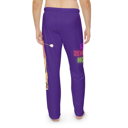 Men's Pajama Pants: Golf Purple