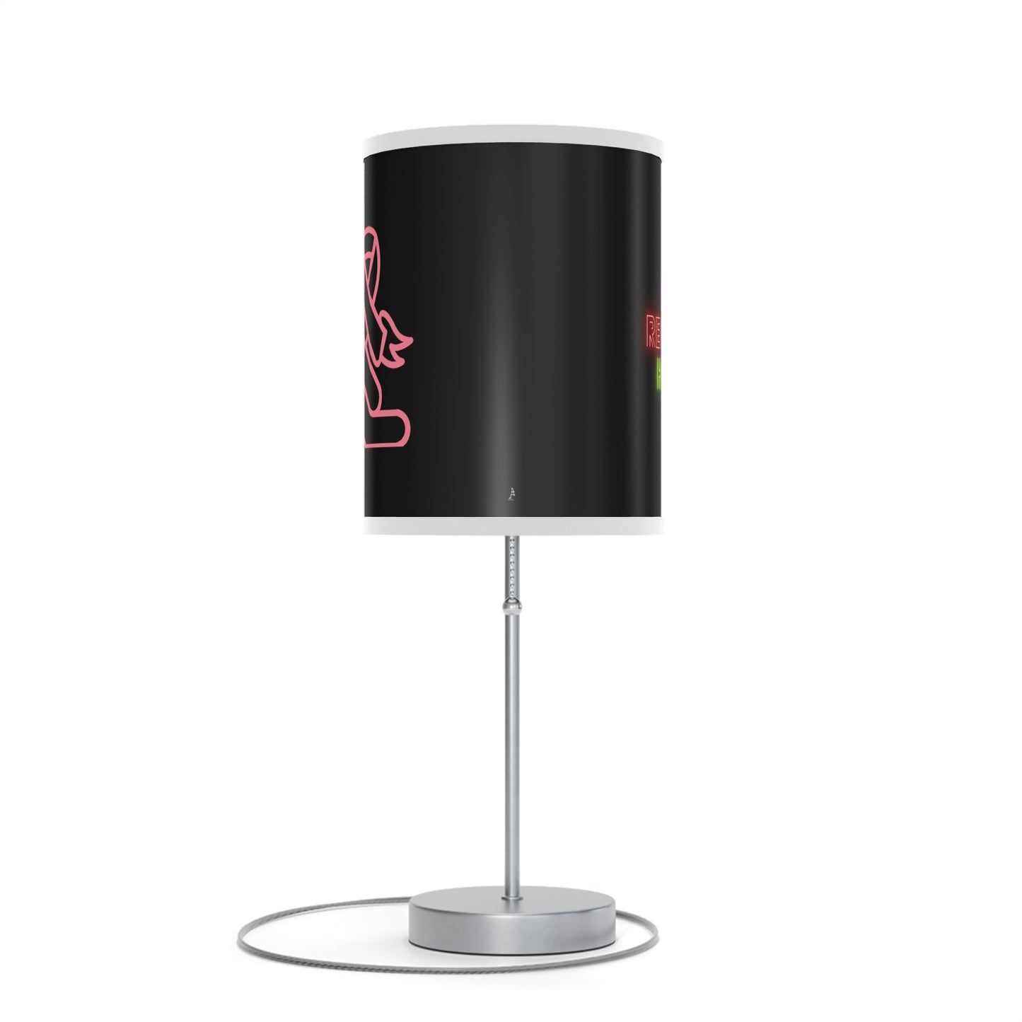 Lamp on a Stand, US|CA plug: Fight Cancer Black