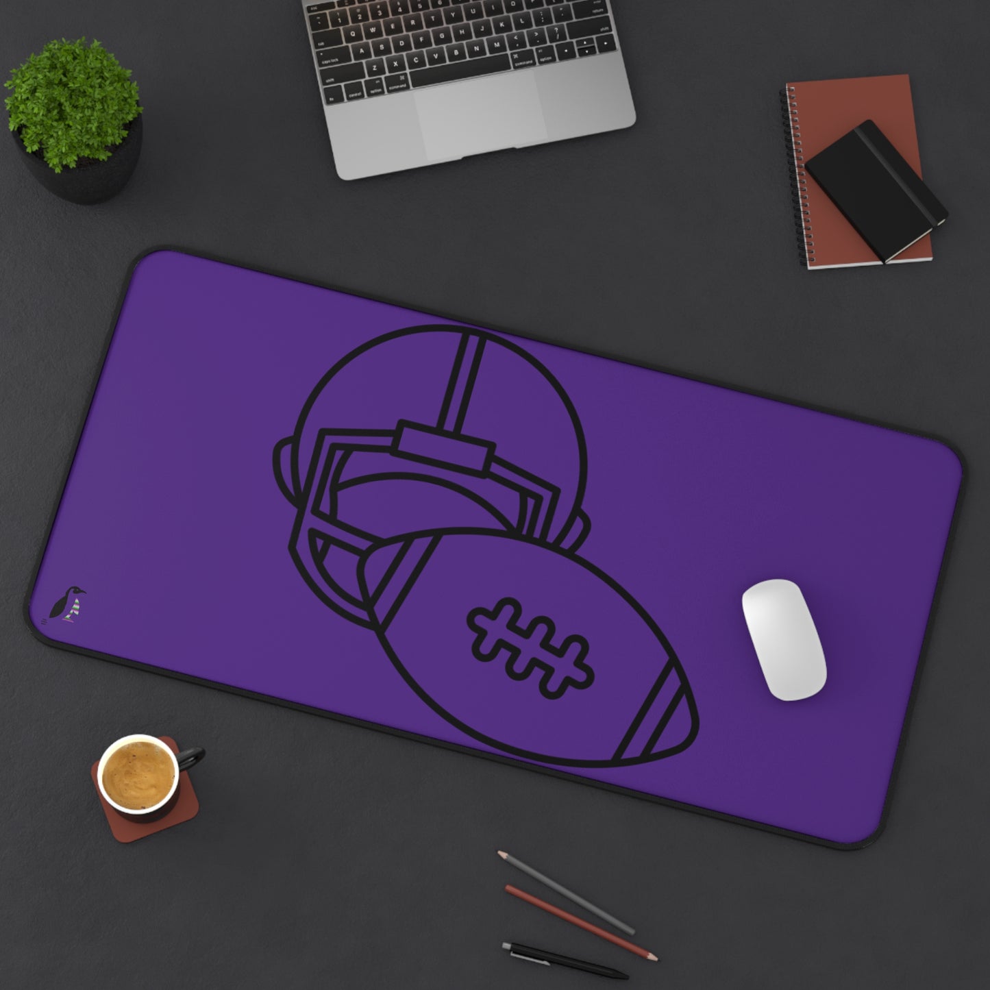 Desk Mat: Football Purple