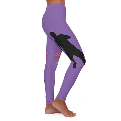 Women's Spandex Leggings: Soccer Lite Purple