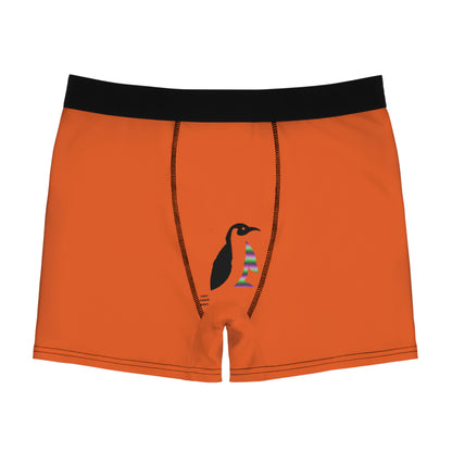 Men's Boxer Briefs: Baseball Orange