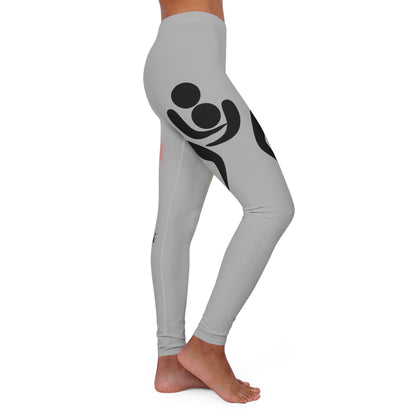 Women's Spandex Leggings: Wrestling Lite Grey