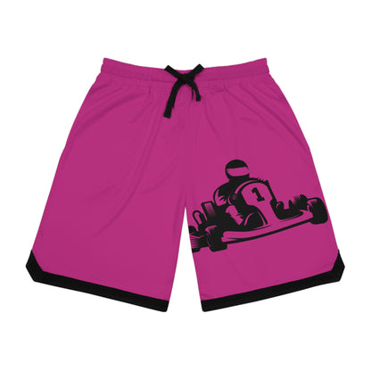 Basketball Rib Shorts: Racing Pink