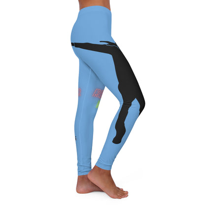 Women's Spandex Leggings: Dance Lite Blue