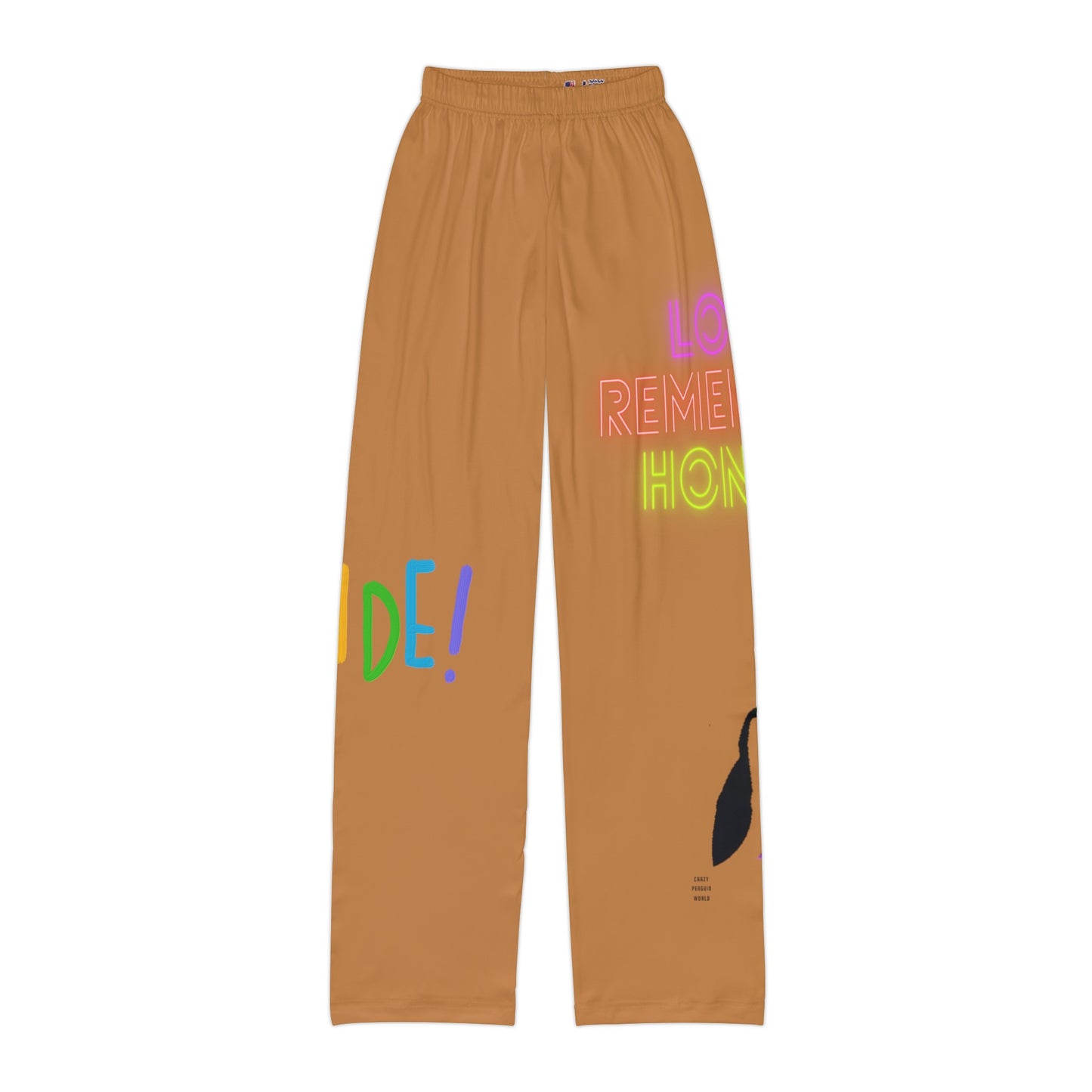 Pajama na pantalon ng mga bata: LGBTQ Pride Lite Brown 