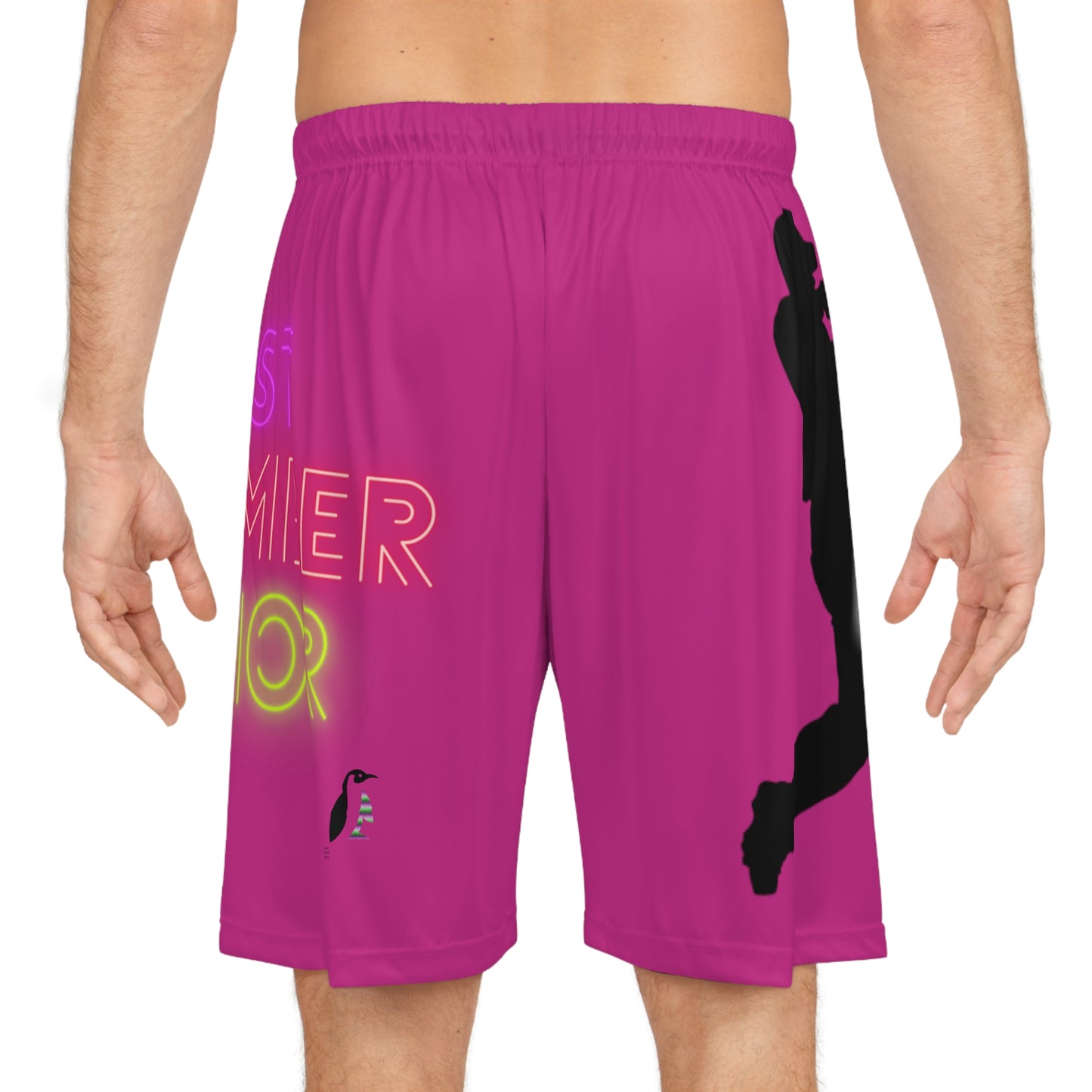 Basketball Shorts: Baseball Pink