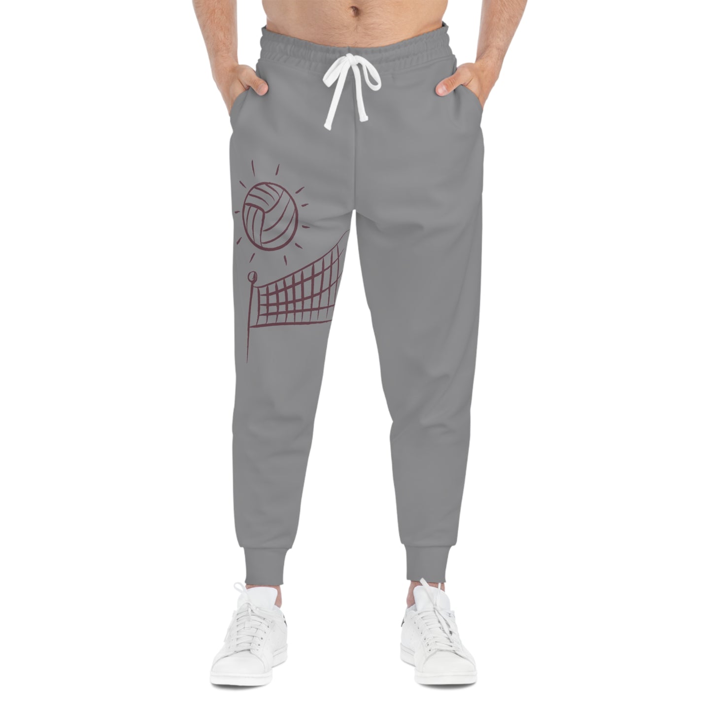 Athletic Joggers: Volleyball Grey