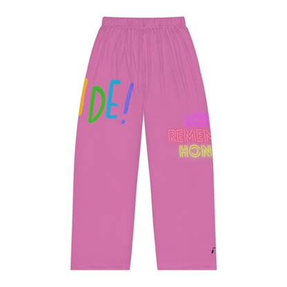 Pambabaeng Pajama Pants: LGBTQ Pride Lite Pink 