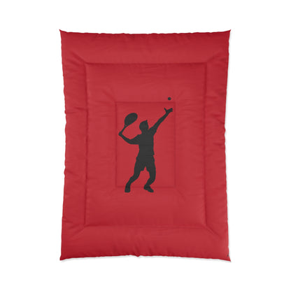 Comforter: Tennis Dark Red