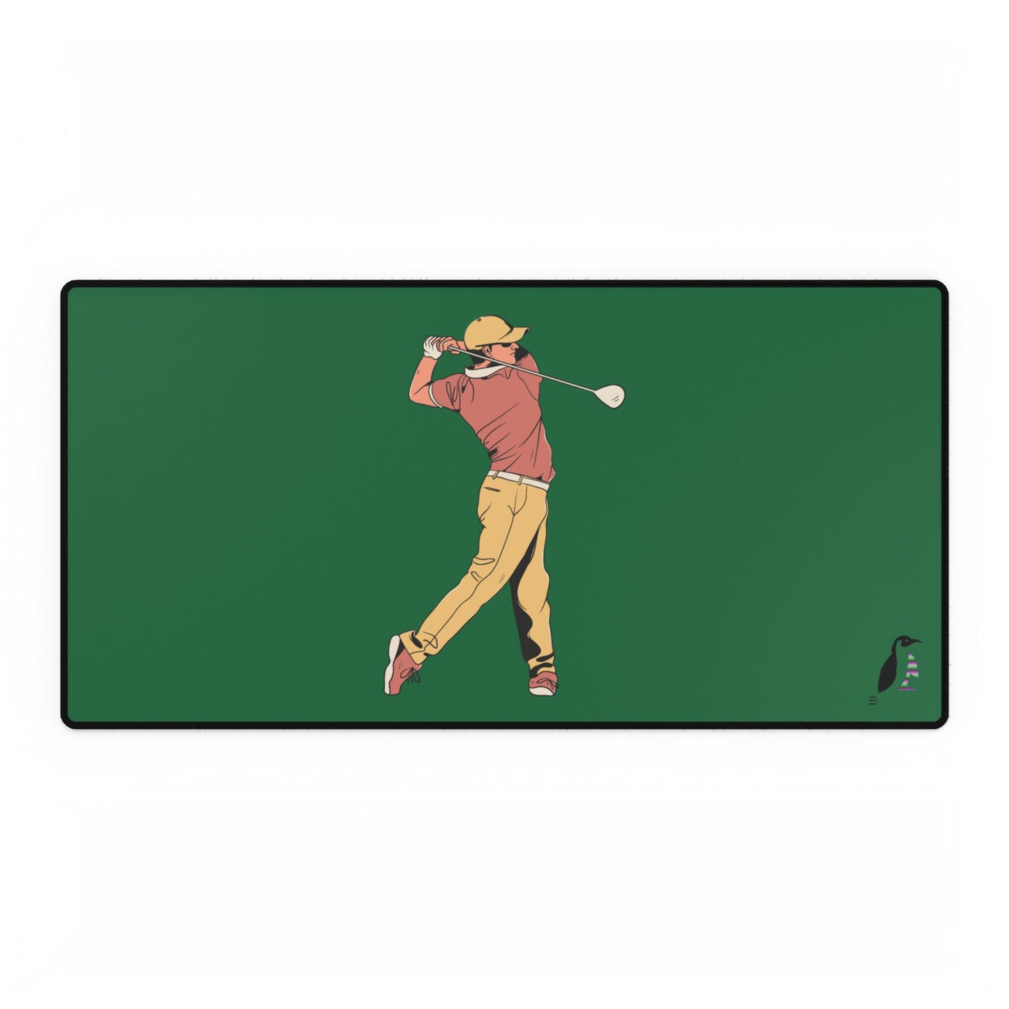 Desk Mats: Golf Dark Green