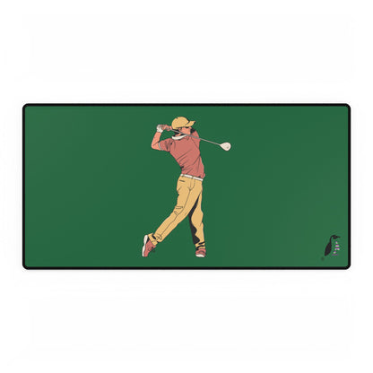 Desk Mats: Golf Dark Green