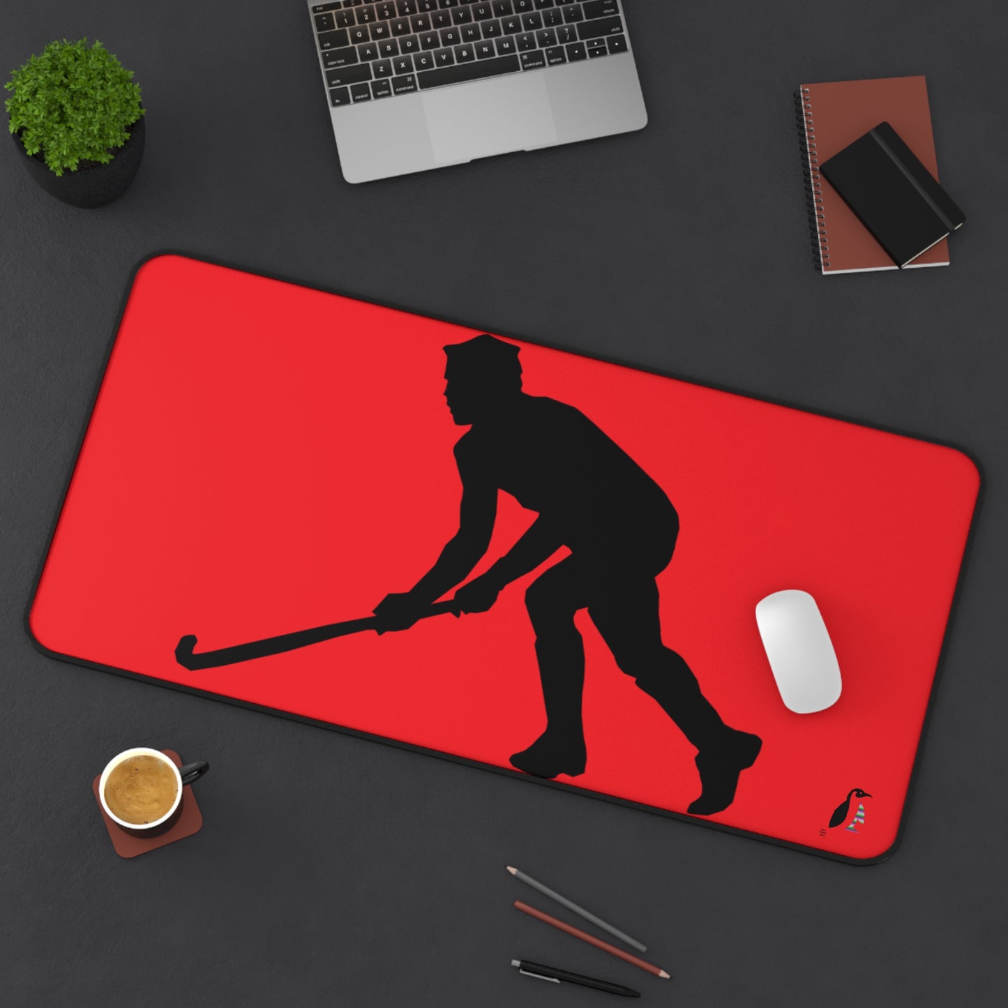 Desk Mat: Hockey Red