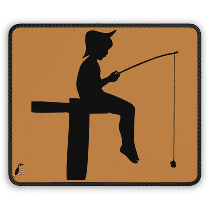 Gaming Mouse Pad: Fishing Lite Brown