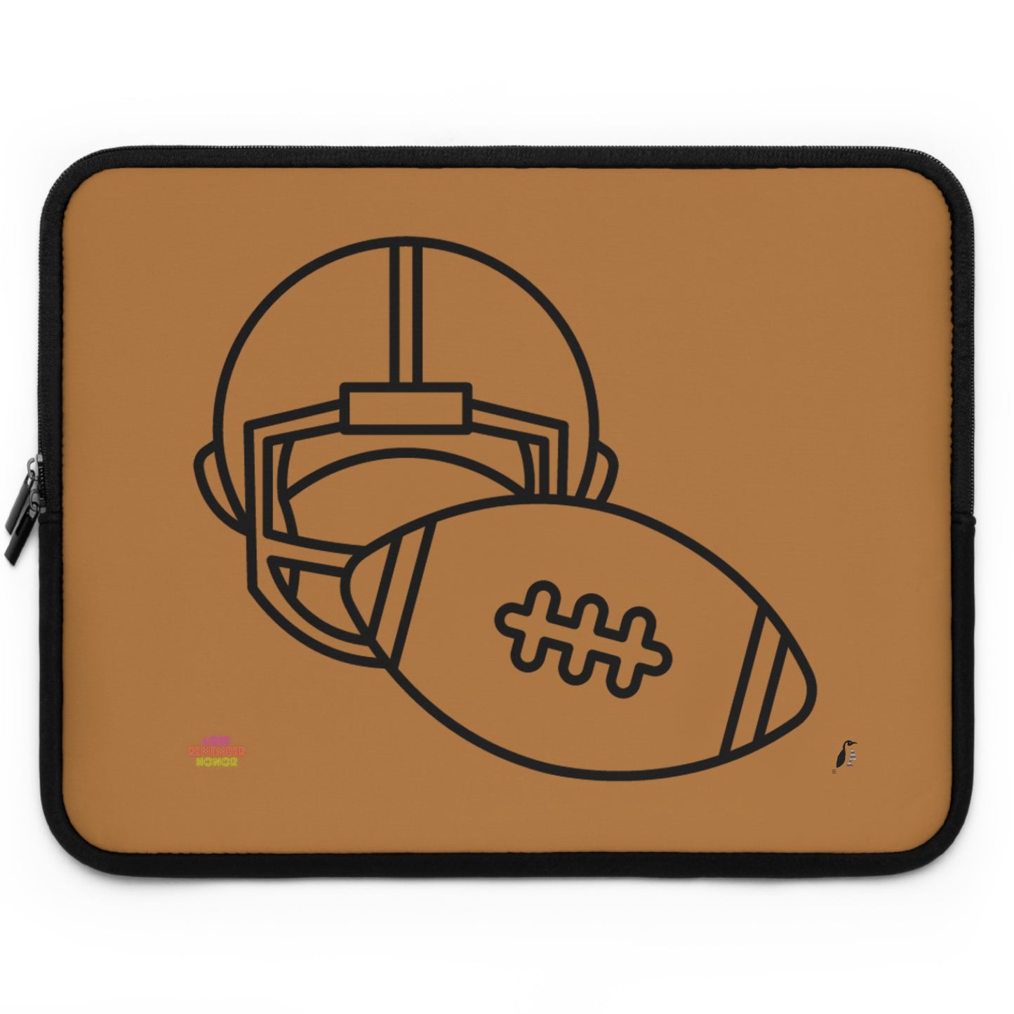 Laptop Sleeve: Football Lite Brown